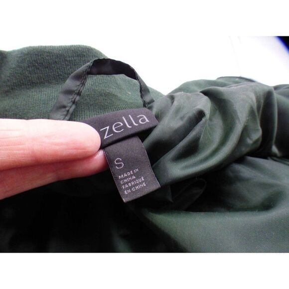 Zella Mixed Media Men's Recycled Polyester Jacket, Olive Green, Sz. S-tear - Picture 7 of 13